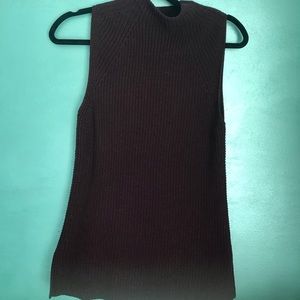 Long Sweater Sleeveless Top